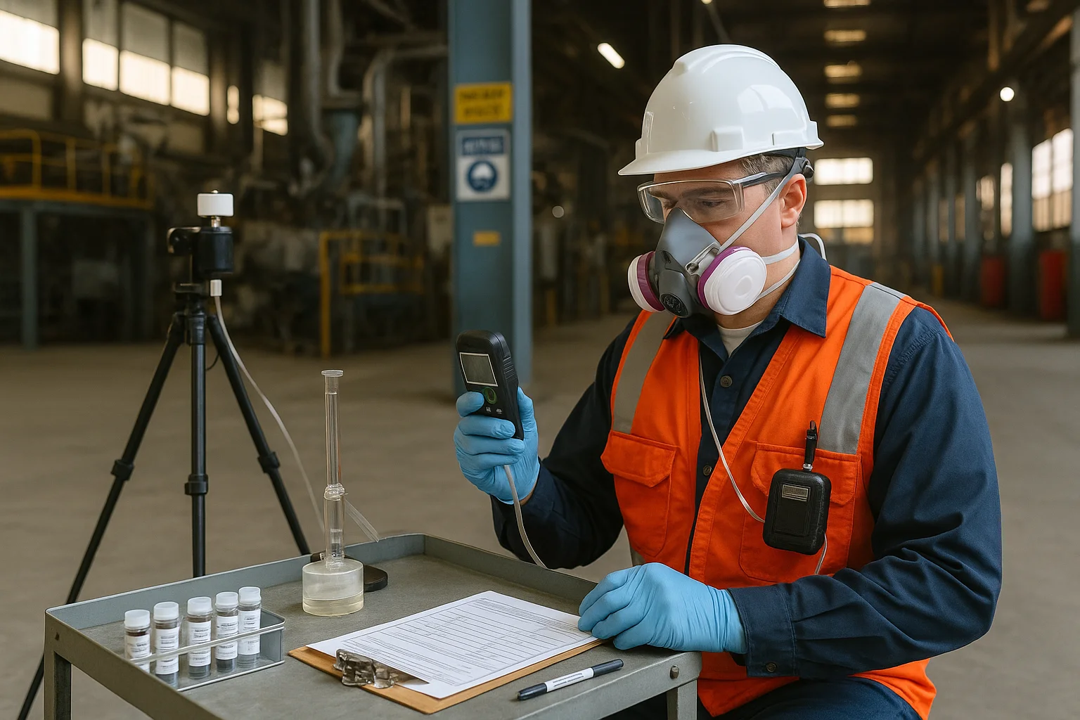 Monitoreo de calidad de aire laboral en Perú (sílice, gases y metales)